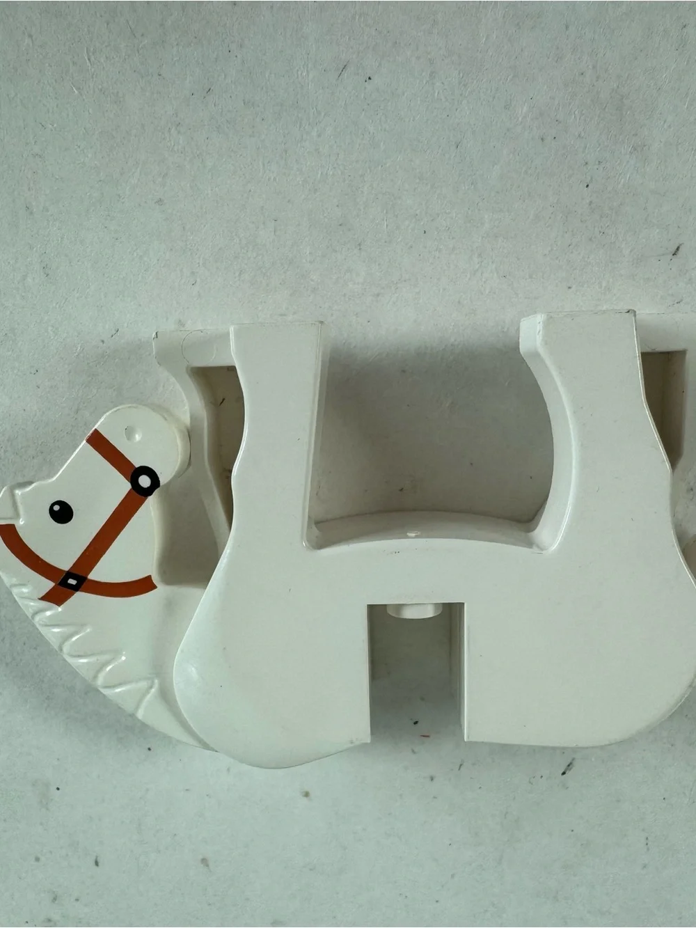 Lego Lot Of 3 Horse Figures White Black Beige 1.5